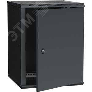 Шкаф настенный 19' LINEA W18U 600x600мм металлическая дверь RAL9005