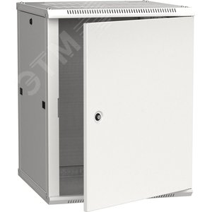 Шкаф настенный 19' LINEA W 18U 600x600мм металлическая дверь RAL7035