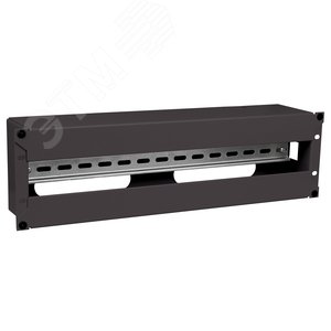 Панель электрораспределительная 3U с DIN-рейкой черная