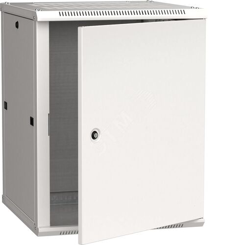 Шкаф настенный 19' LINEA W 18U 600x600мм металлическая дверь RAL7035