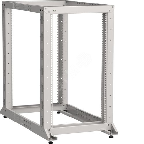 Стойка двухрамная LINEA F 47U 600х600-1000мм серая
