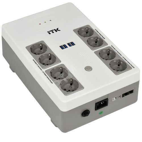 Источник бесперебойного питания ELECTRA ST8 Line-interactive 800ВА/480Вт, 1Ф/1Ф, LED с АКБ 1х9AH