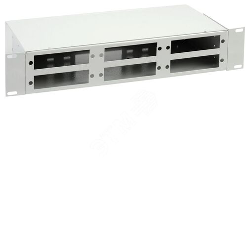 2U Оптический распределительный кросс до 48 портов (без планок, под 8п-6шт)