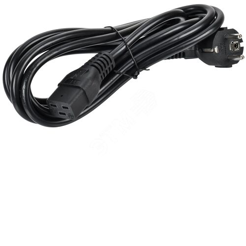 Кабель электропитания PDU 3х1.5 3М с разъёмами C19 и Schuko