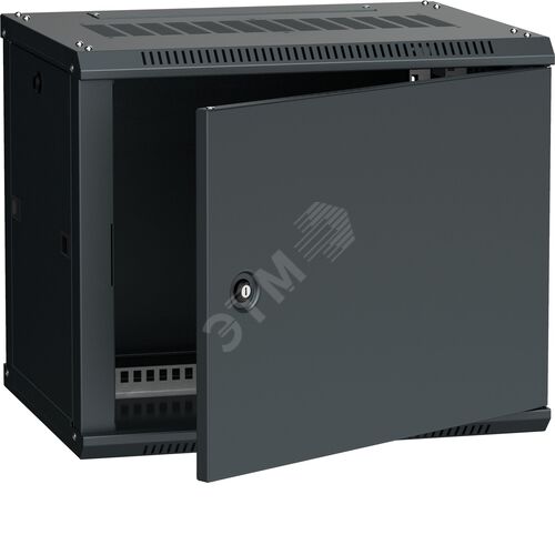 Шкаф настенный 19' LINEA W 6U 600x450мм металлическая дверь RAL9005
