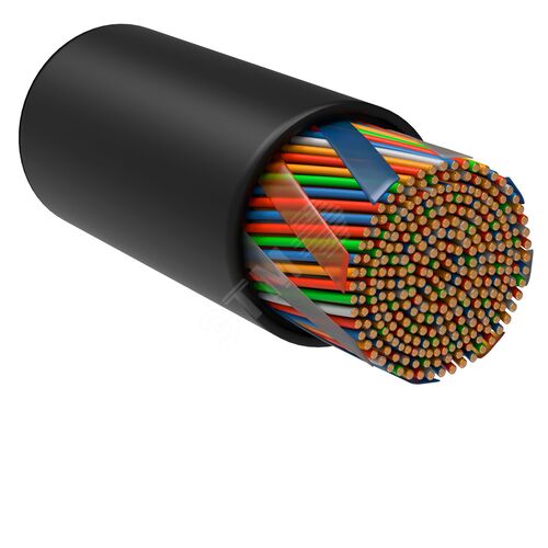 Витая пара U/UTP кат 5E 25х2х24AWG solid LDPE 305мчерный