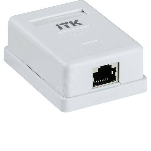 Настенная информационная розетка RJ45 кат.5E FTP 1-порт