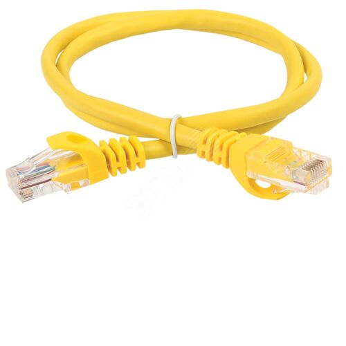 ITK Коммутационный шнур (патч-корд) кат.6 UTP PVC 2м желтый