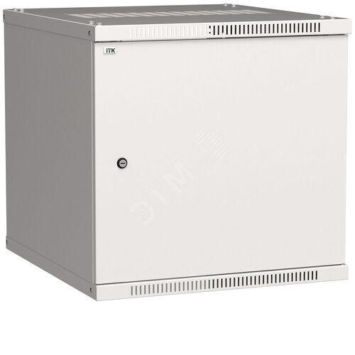 ITK Шкаф настенный LINEA WE 9U 600х650мм дверь металл серый