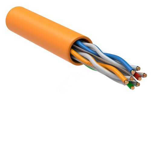 Витая пара U/UTP 6 4х2х23AWG LSZH оранжевый (305м) РФ/Т