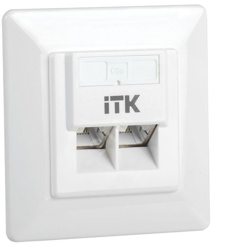 Розетка информационная внутренняя RJ45 кат. 5Е FTP 2 порта