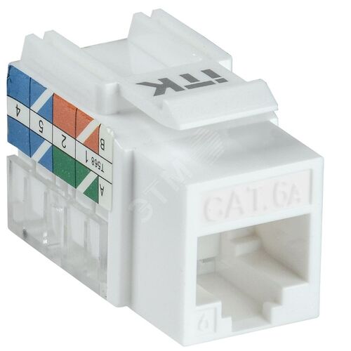 Модуль Keystone Jack кат. 6A UTP 110 IDC 90 град.