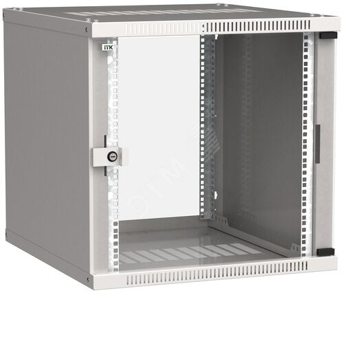Шкаф настенный LINEA WE 12U 600х450мм дверь стекло серый