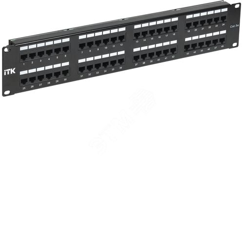 Патч-панель 2U категория 5е UTP 48 портов (IDC Dual)