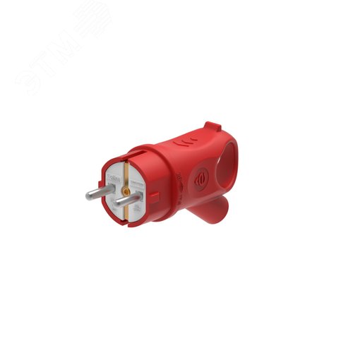 MultiSet Вилка 2К+З угловая каучуковая 16А/250В IP44 Красная