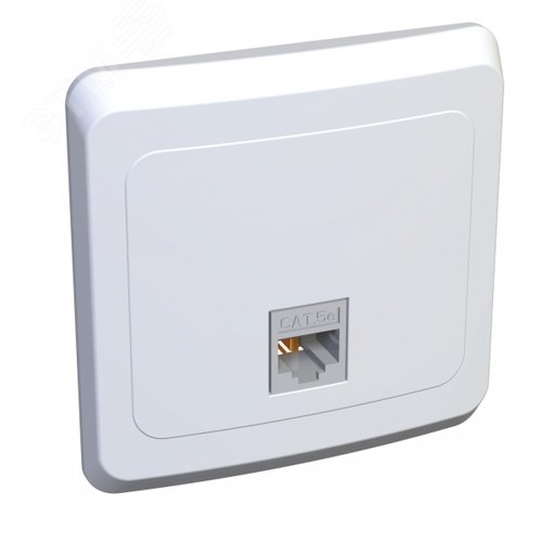 ЭТЮД Розетка компьютерная RJ45 категория 5 белая