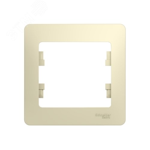 GLOSSA Рамка 1 пост бежевая