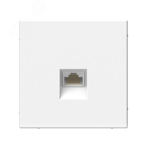 ARTGALLERY розетка компьютерная RJ45, кат. 6A, механизм, белый