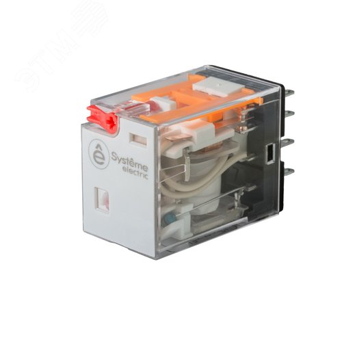 Реле 6 A 4CO 24 VAC тест кнопка LED