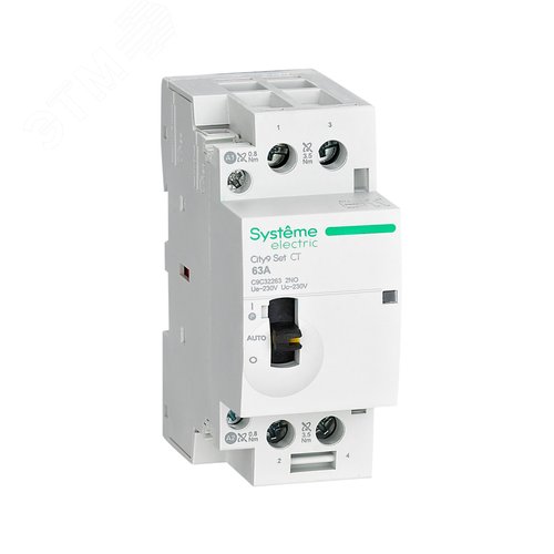Контактор модульный City9 Set 2P 2НО 63A AC 230В-230В