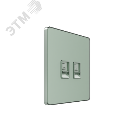 Розетка информационная С/У RJ-45 кат.5e 2-я, Таежное утро , Systeme Infinity