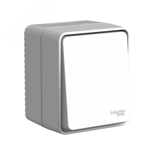 AtlasDesign PROFI IP54 открытой установки 1-клавишный переключатель 10 АХ, серый