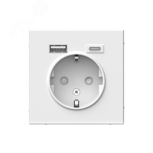 ARTGALLERY розетка 16А с 2 USB A+C, 5В/2,4А/3,0А, 2х5В/1,5А, механизм, белый