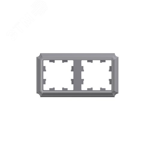 ATLASDESIGN ANTIQUE 2-постовая рамка, универсальная, СТАЛЬ