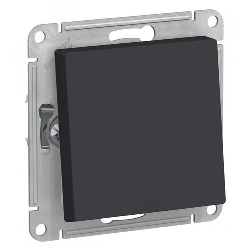 ATLASDESIGN AQUA 1-клавишный ПЕРЕКЛЮЧАТЕЛЬ IP44, сх.6, 10АХ, механизм, КАРБОН