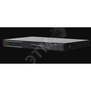 Коммутатор управляемый L2 16x100Мбит/с (RJ45 с PoE+,PoE++), 2x1Гбит/с (Combo) 240Вт