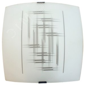 Светильник НПБ-09-60-003 М83 Элегант матовый белый клипсы штамп металлик ИУ