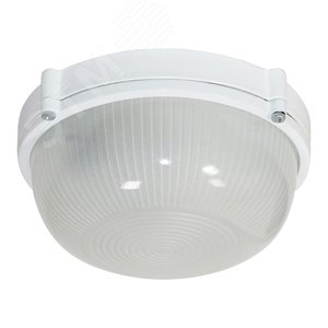 Светильник НПП-03-60-013 IP65 Банник 1301 Круг малый матовый корпус белый