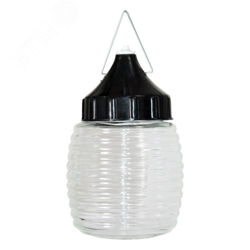 Светильник НСП-03-60-002 Конус прозрачный/основание черное IP65