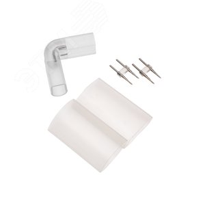 Коннектор -L для одностороннего гибкого Неона 8х16 мм