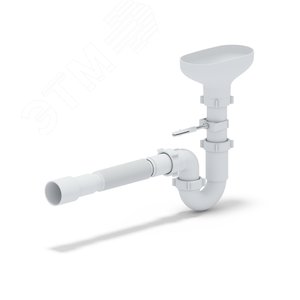 Сифон для мойки АНИ 1 1/2'X40 прямоточный с разрывом струи с гибкой трубой 40х40/50
