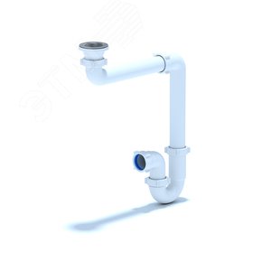 Сифон для мойки АНИ 1 1/2'X40 прямоточный смещенный