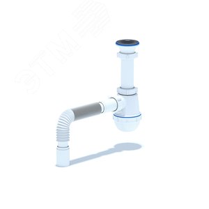 Сифон для мойки АНИ Грот 1 1/2'X40 с гибкой трубой 40х40