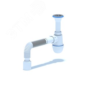Сифон для умывальника АНИ 1 1/4'X40 с гибкой трубой 40х40/50