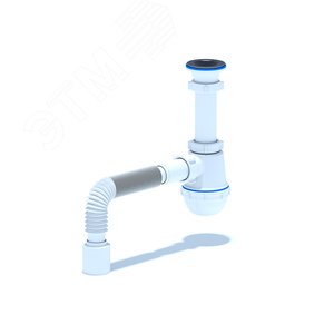 Сифон для мойки АНИ Грот 1 1/2'X40 с гибкой трубой 40х50
