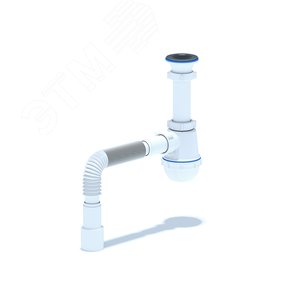 Сифон для мойки АНИ Грот 1 1/2'X40 с гибкой трубой 40х40/50