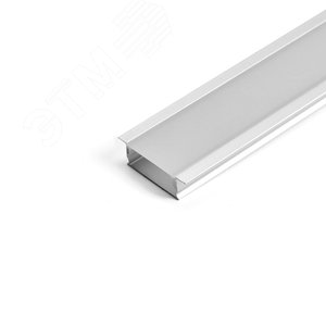 Профиль встраиваемый алюминиевый 1 м матовый экран 2 заглушки для светодиодных лент