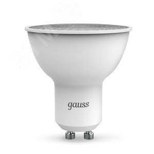 Лампа светодиодная LED 9 Вт 830 лм 6500К софит MR16 холодный GU10 AC 220В Black