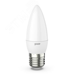 Лампа светодиодная LED 9.5 Вт 890 лм 3000К свеча теплый E27 AC 220В Black