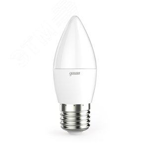 Лампа светодиодная LED 6.5 Вт 550 лм 4100К свеча нейтральный E27 AC 220В Black