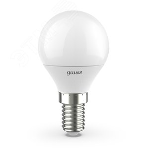 Лампа светодиодная LED 6.5 Вт 520 лм 3000К шар P45 теплый E14 AC 220В Black