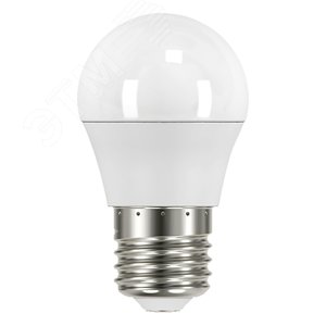 Лампа светодиодная LED 6.5 Вт 550 лм 6500К шар P45 холодный E27 AC 220В Black