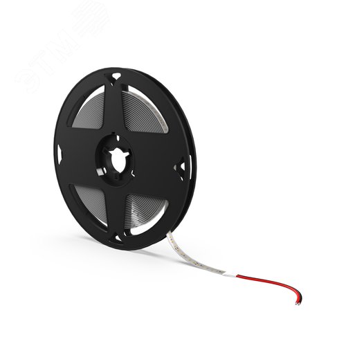 Лента светодиодная 12 Вт/м DC 24В 3000К IP65 120LED SMD2835 1400 лм/м Black Gauss