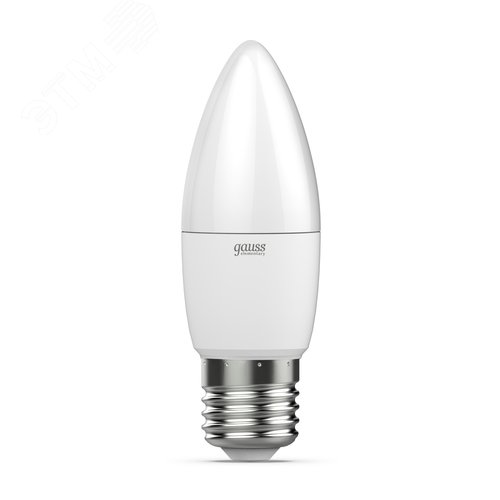 Лампа светодиодная LED 12 Вт 950 лм 6500К свеча холодный E27 AC 220В Elementary