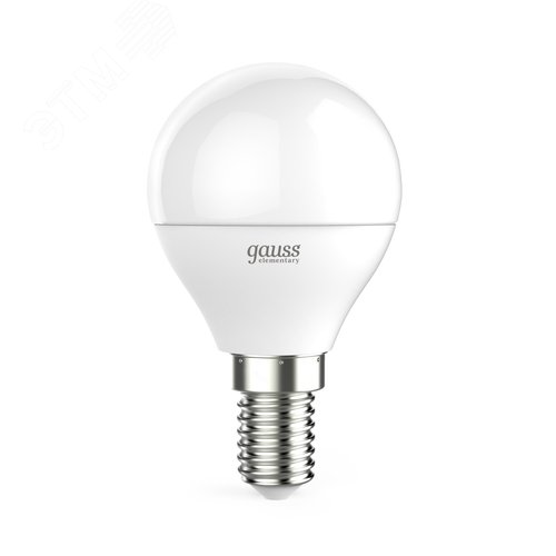Лампа светодиодная LED 8 Вт 540 лм 4100К шар P45 нейтральный E14 AC 220В Elementary