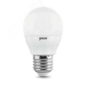 Лампа светодиодная LED 7 Вт 470 лм 4100К шар P45 нейтральный E27 AC 220В (промоупаковка 3 лампы) Elementary